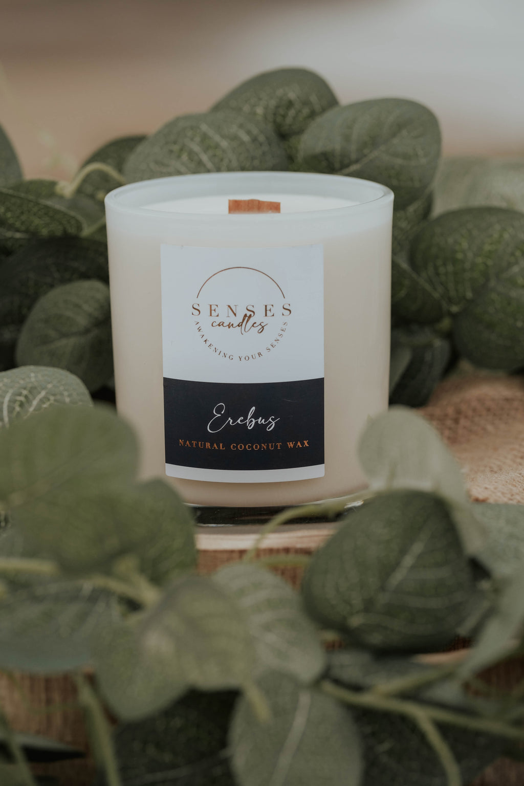 Erebus - Lemon Oak Candle - Luxury Wood Wick Candle | By Senses