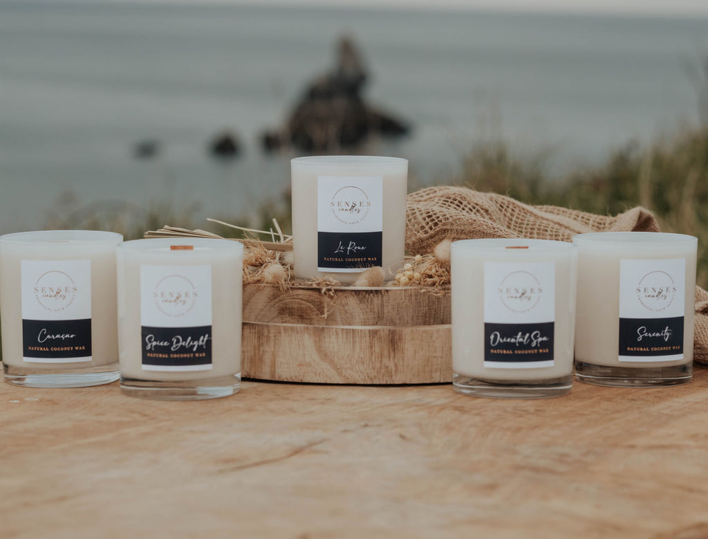 Curaçao Luxury Candle - Fresh Mango & Lime | Hand-Poured Natural Wax