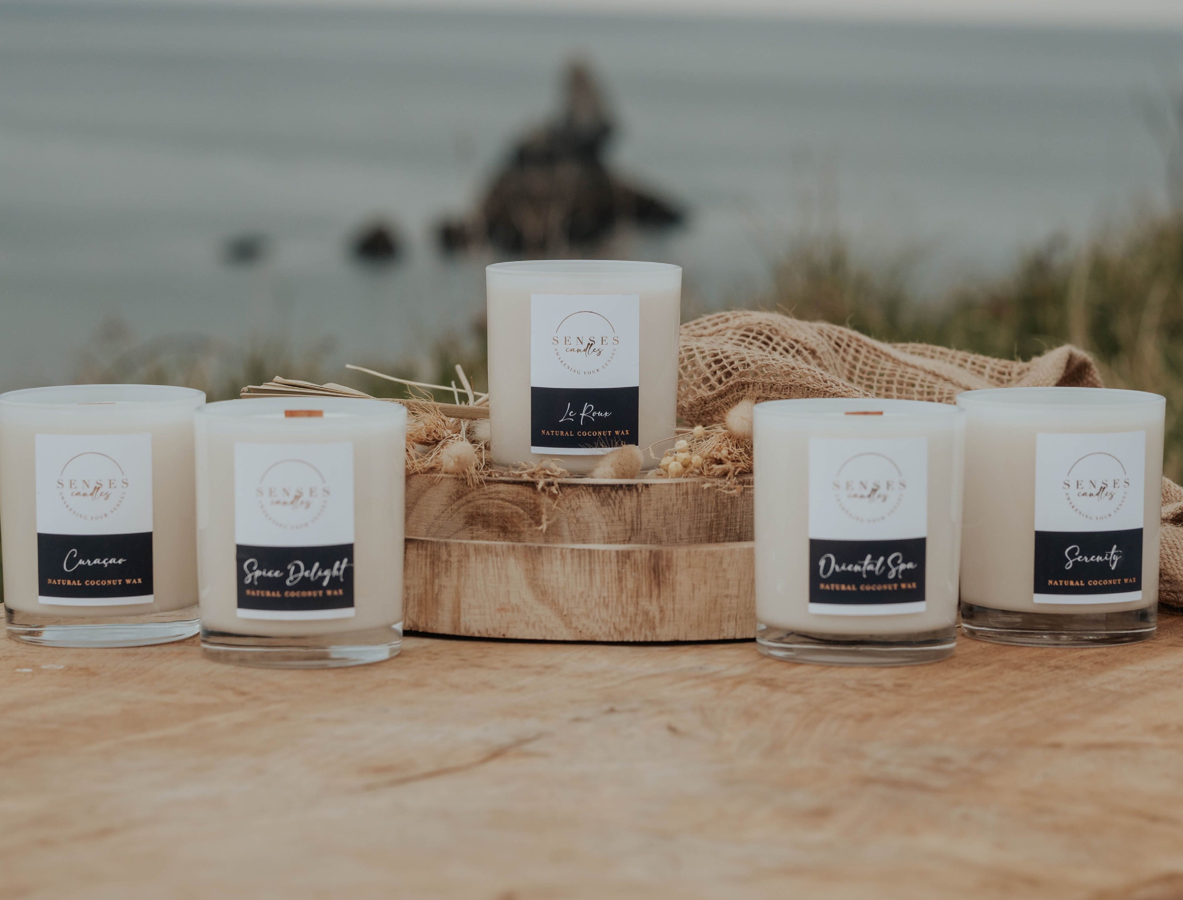 Eden Coconut Wax Blend Luxury Candle - Coconut & Sandalwood