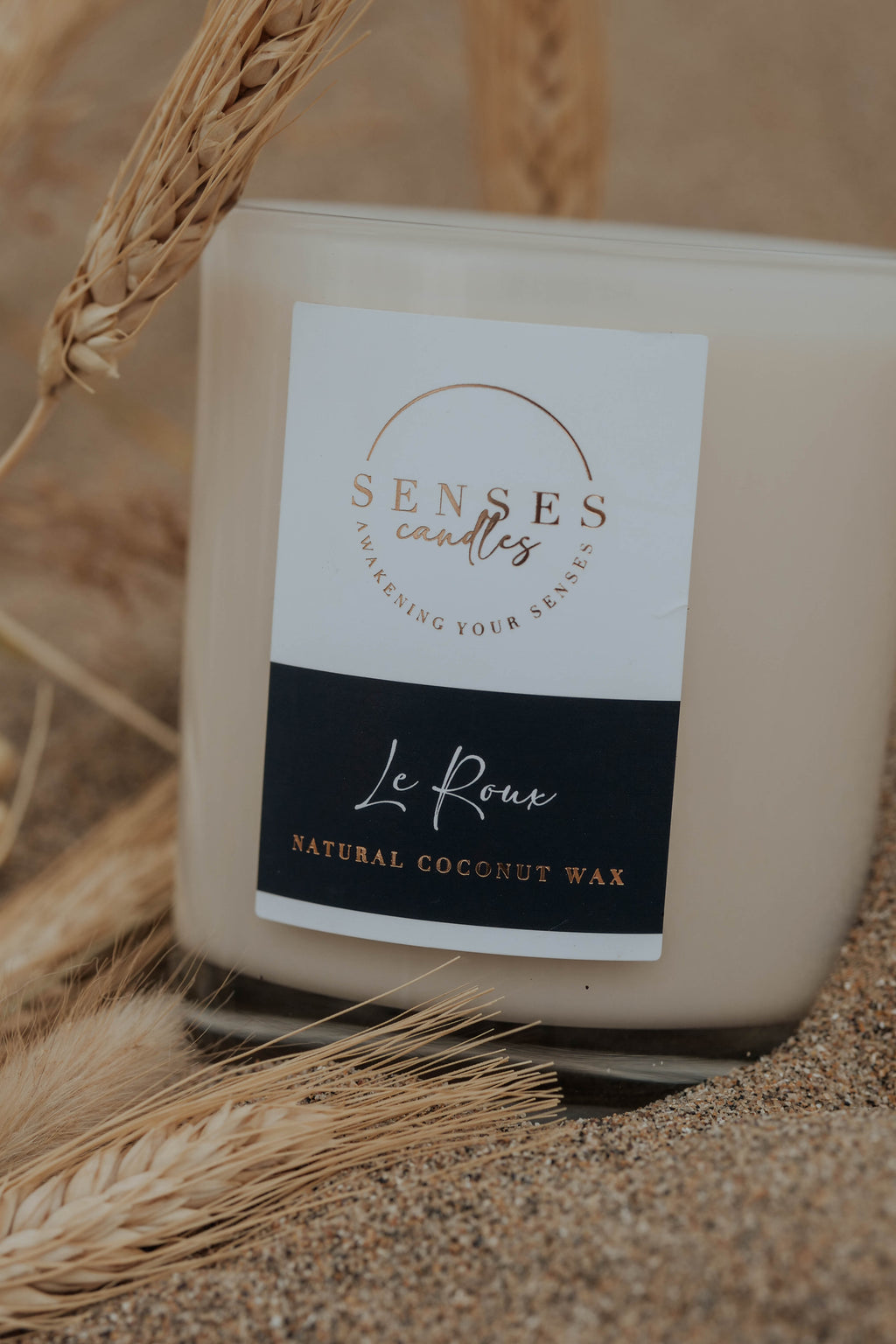 Le Roux Salted Caramel Vanilla Candle - Premium Natural Wax | By Senses