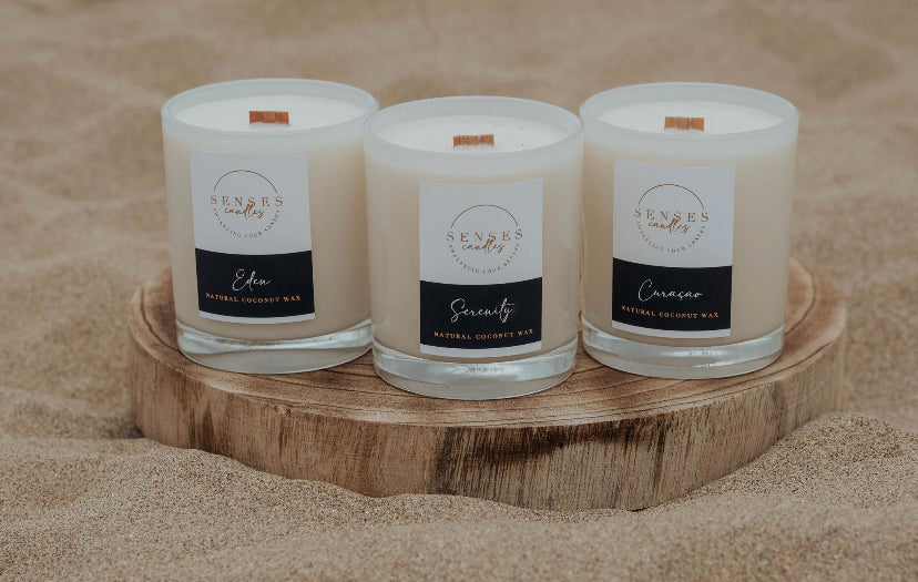 Serenity Candle - Rose Jasmine & Musk | Luxury Natural Wax | By Senses
