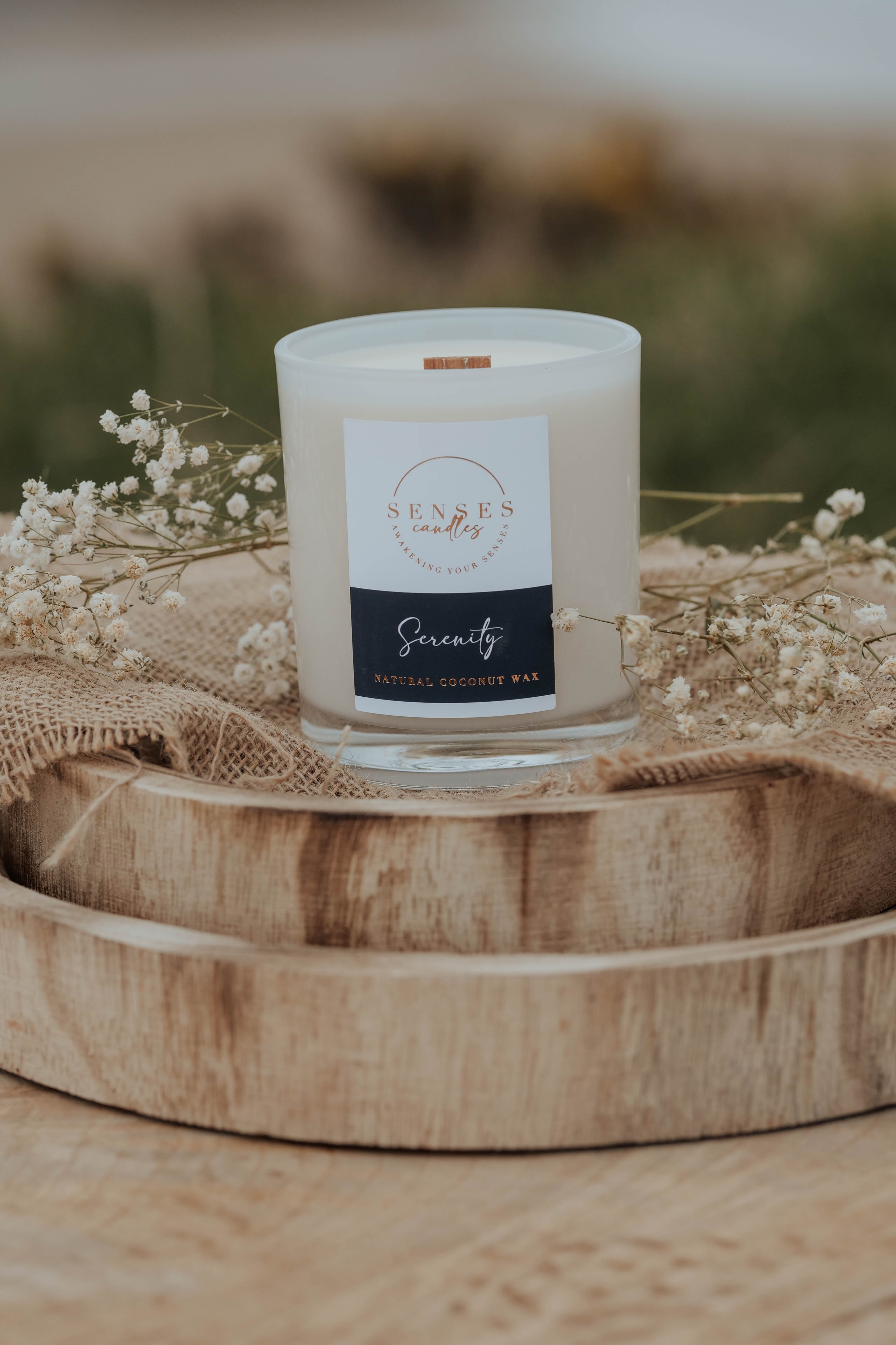 Serenity Candle - Rose Jasmine & Musk | Luxury Natural Wax | By Senses