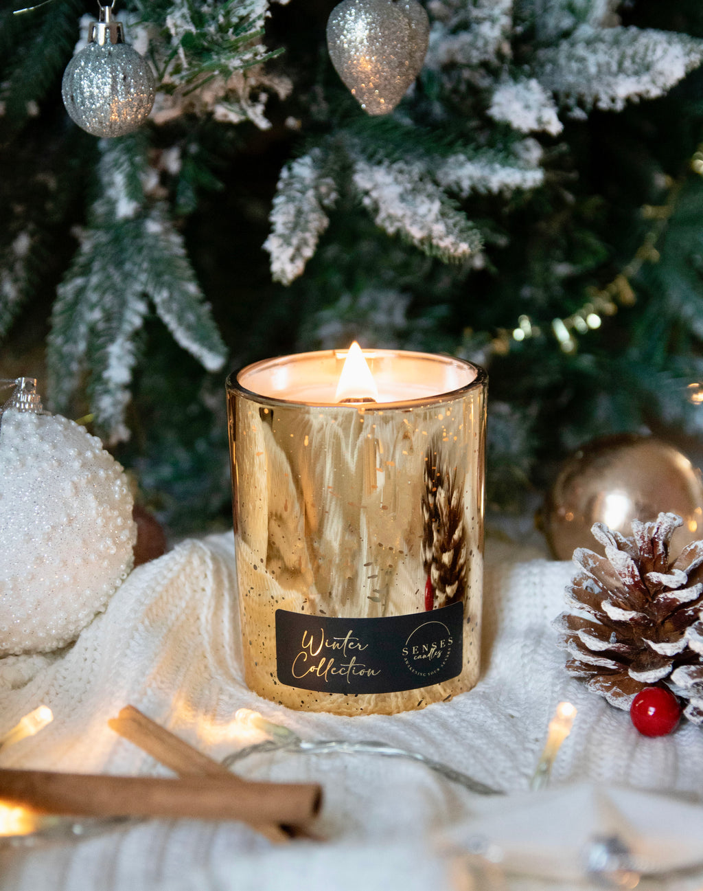 Shortbread Wood Wick Candle, Vegan Coconut Wax