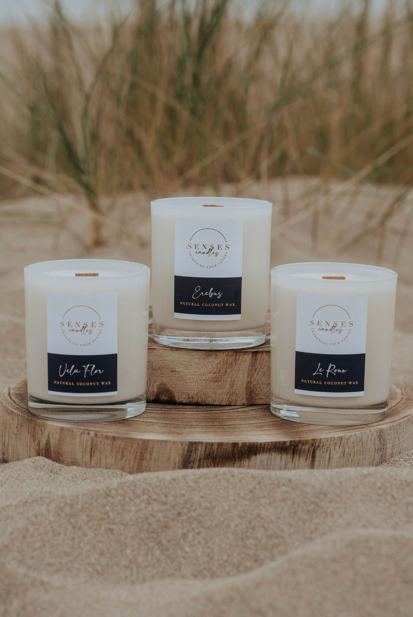 Le Roux Salted Caramel Vanilla Candle - Premium Natural Wax | By Senses