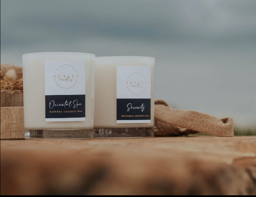 Serenity Candle - Rose Jasmine & Musk | Luxury Natural Wax | By Senses