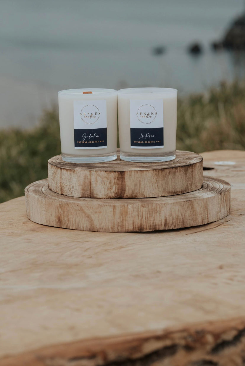 Le Roux Salted Caramel Vanilla Candle - Premium Natural Wax | By Senses