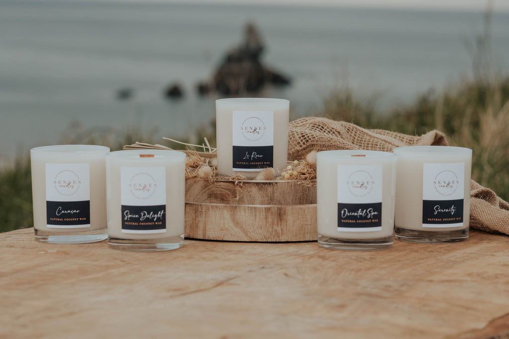 Oriental Spa, Luxury Candle Made of Natural Wax, Wood Wick, Lavender