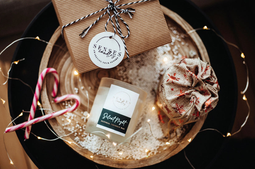 Pine Cedarwood Candle - Christmas Wood Wick Candle