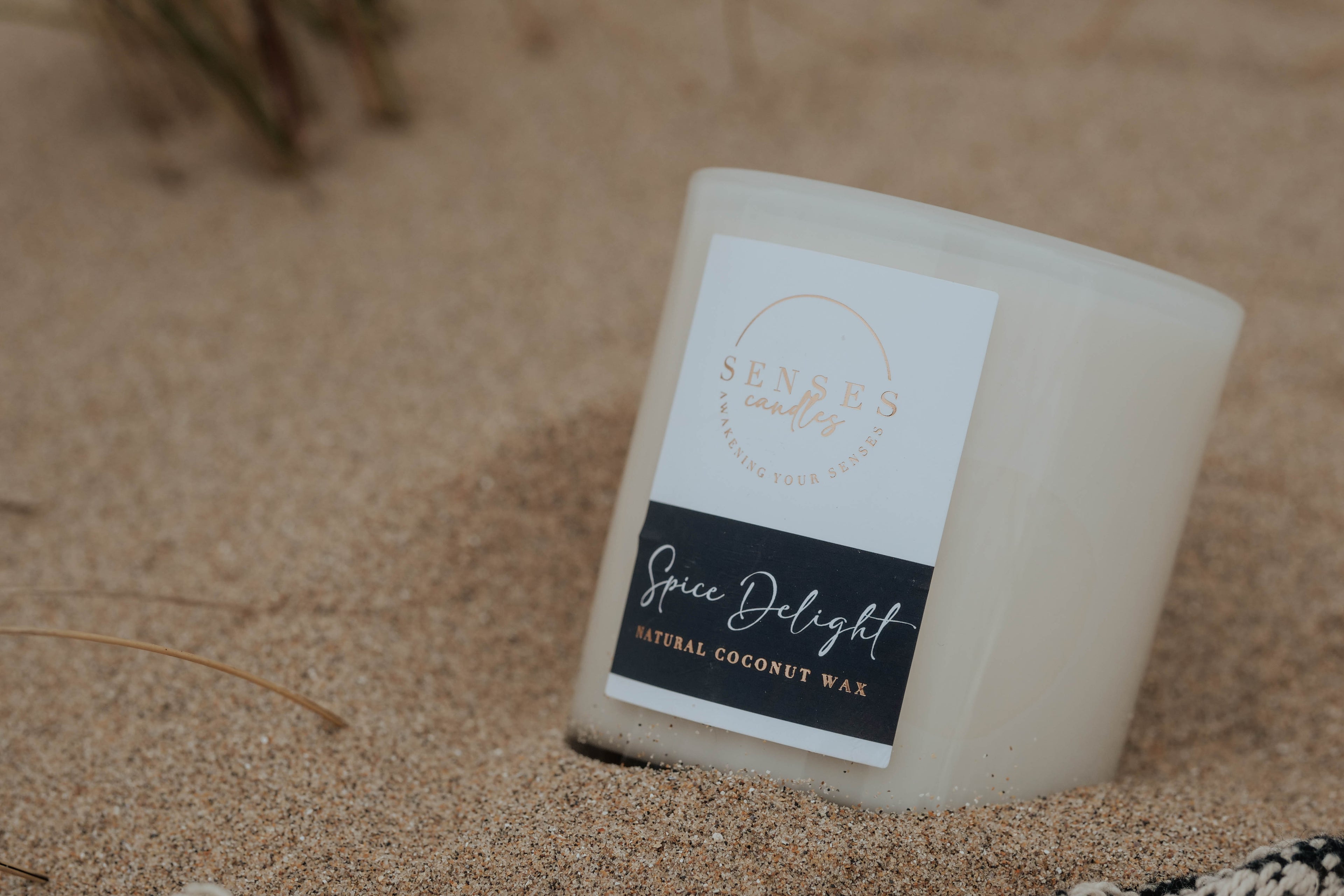 Spice Delight Candle - Gingerbread Cinnamon & Vanilla | Natural Wax | By Senses