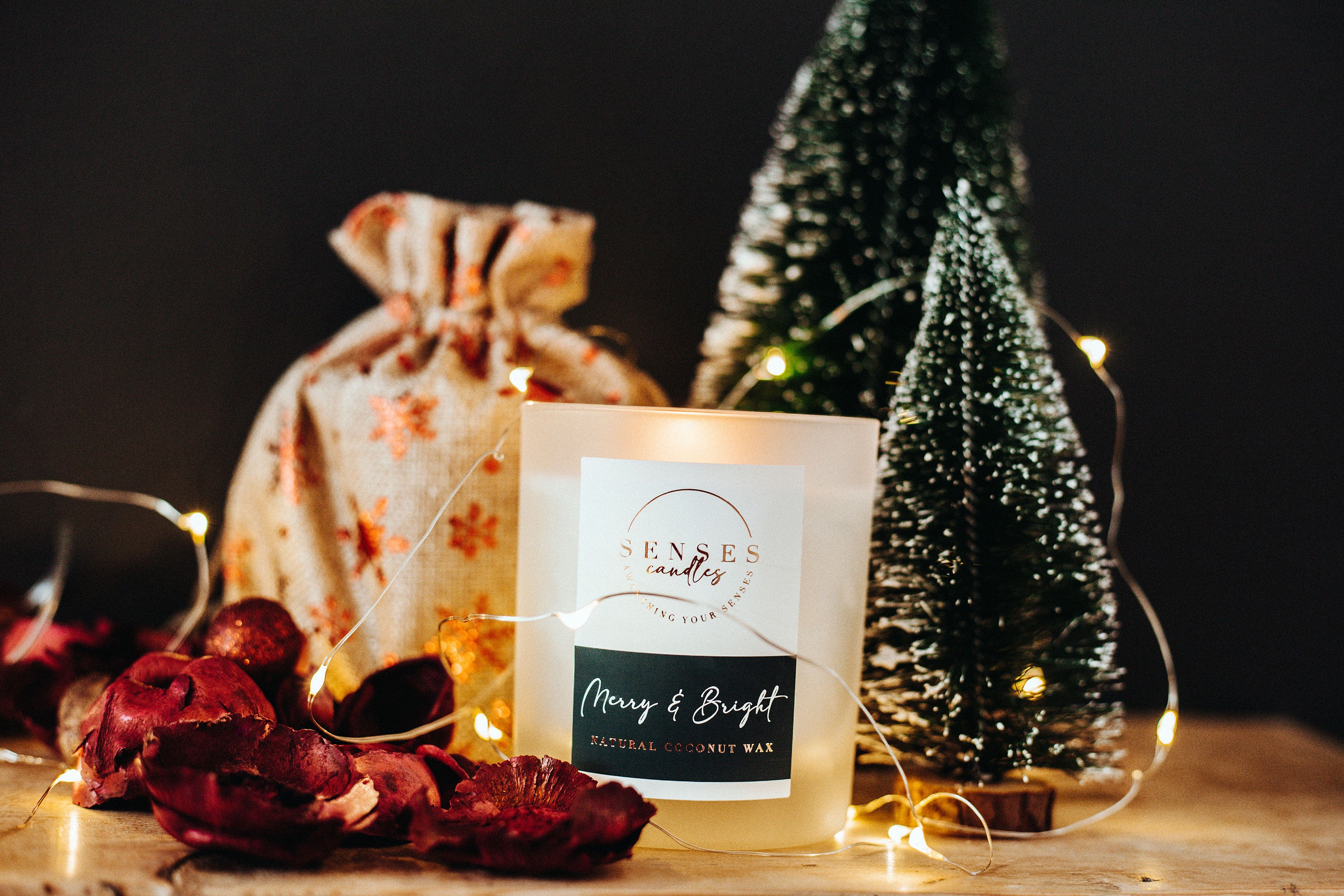 Apple Cinnamon Candle - Luxury Wood Wick Candle | By Senses