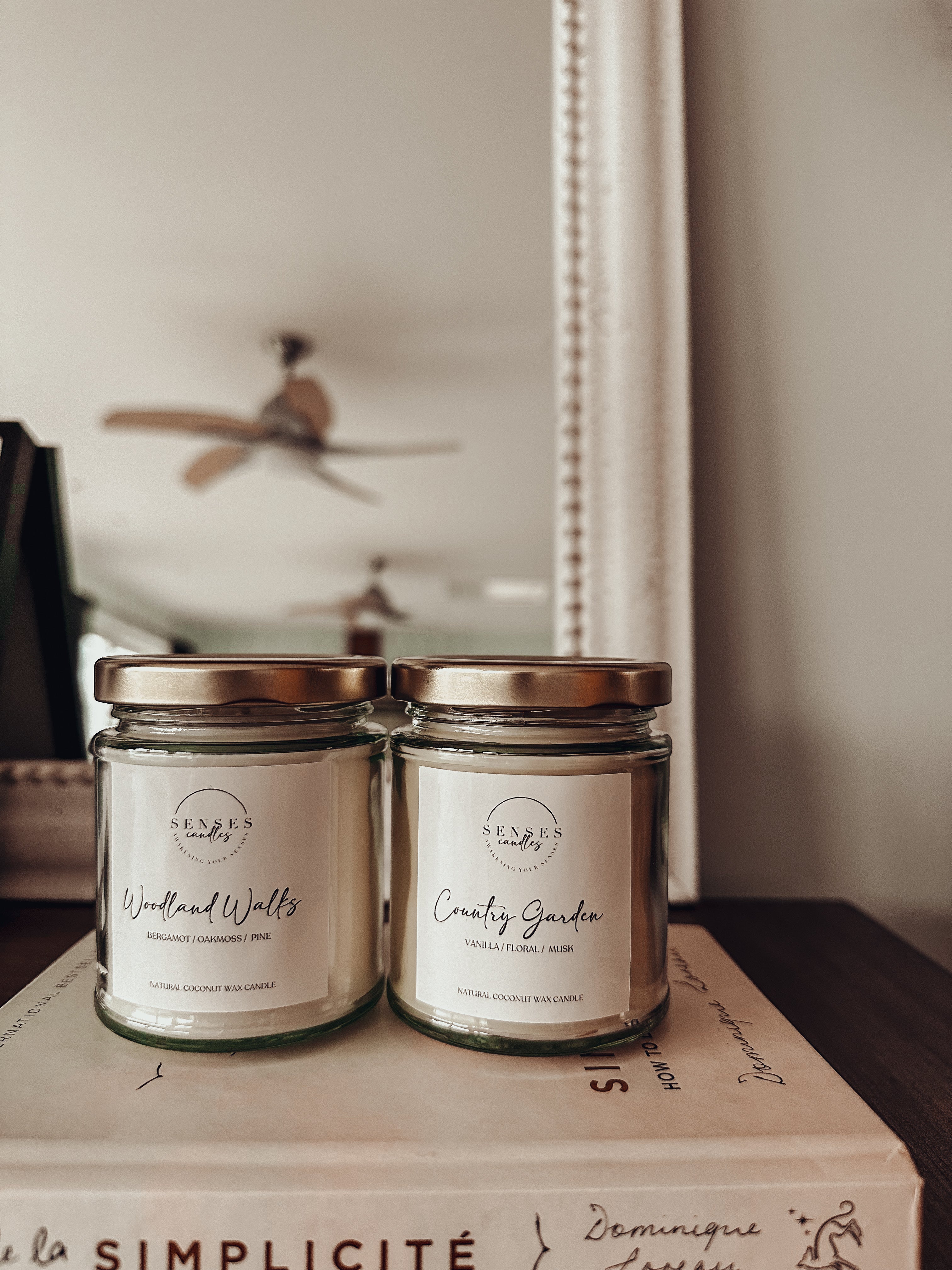 Warm Vanilla Candle - Natural Coconut Wax Candle | By Senses Candles