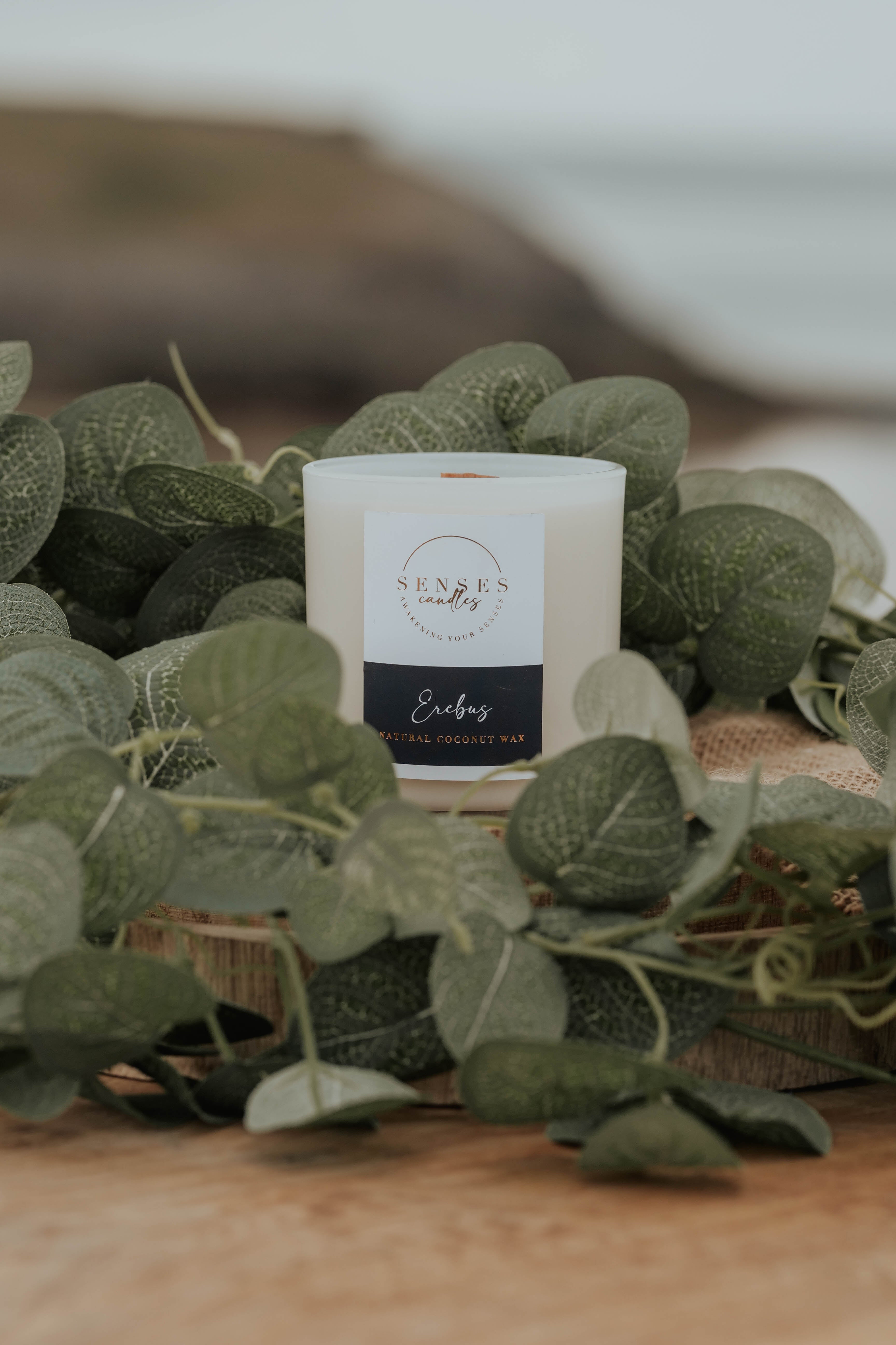 Erebus - Lemon Oak Candle - Luxury Wood Wick Candle | By Senses