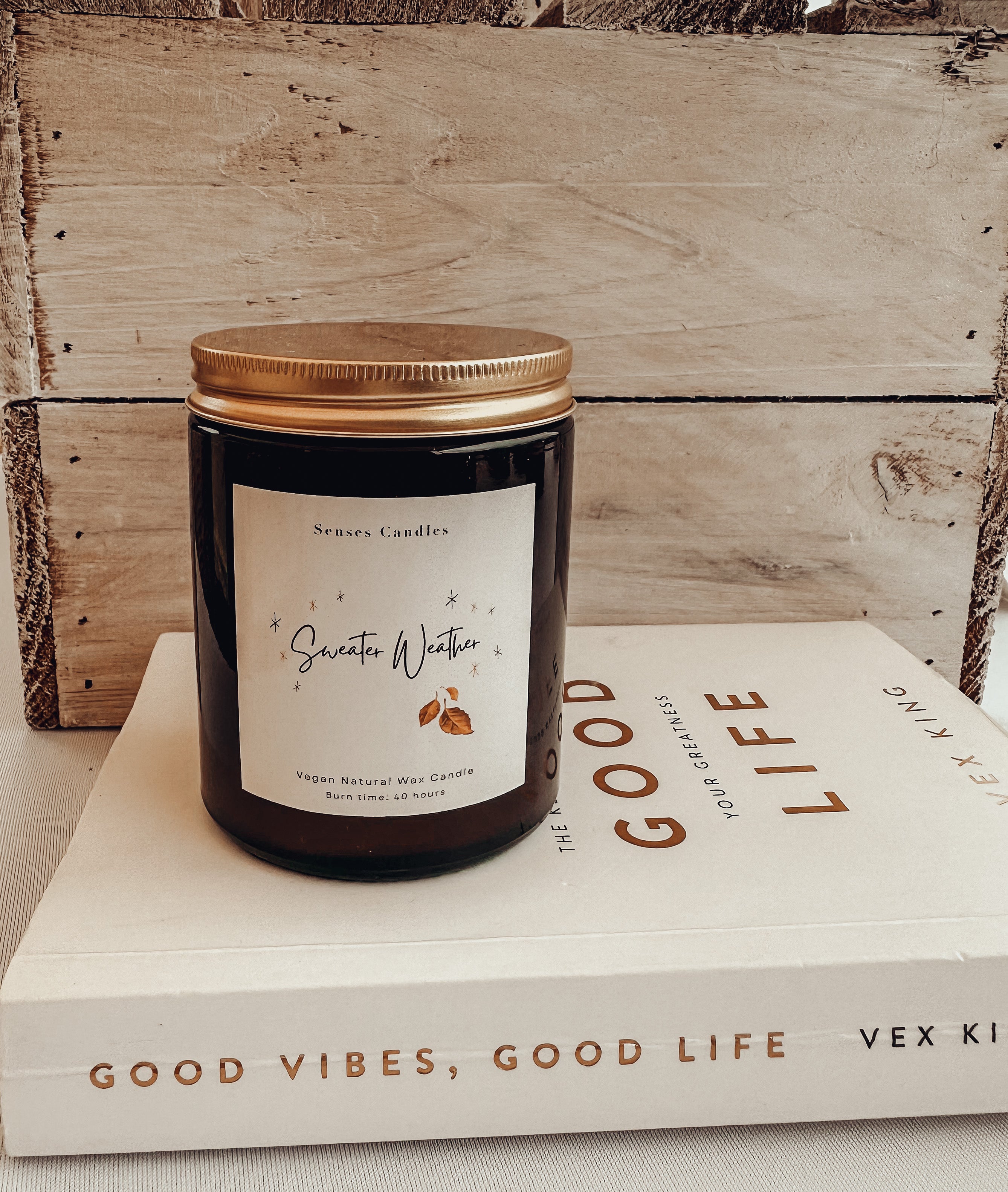 Pumpkin Spice Latte Candle - Autumn Coconut Wax Candle | Sweater Weather