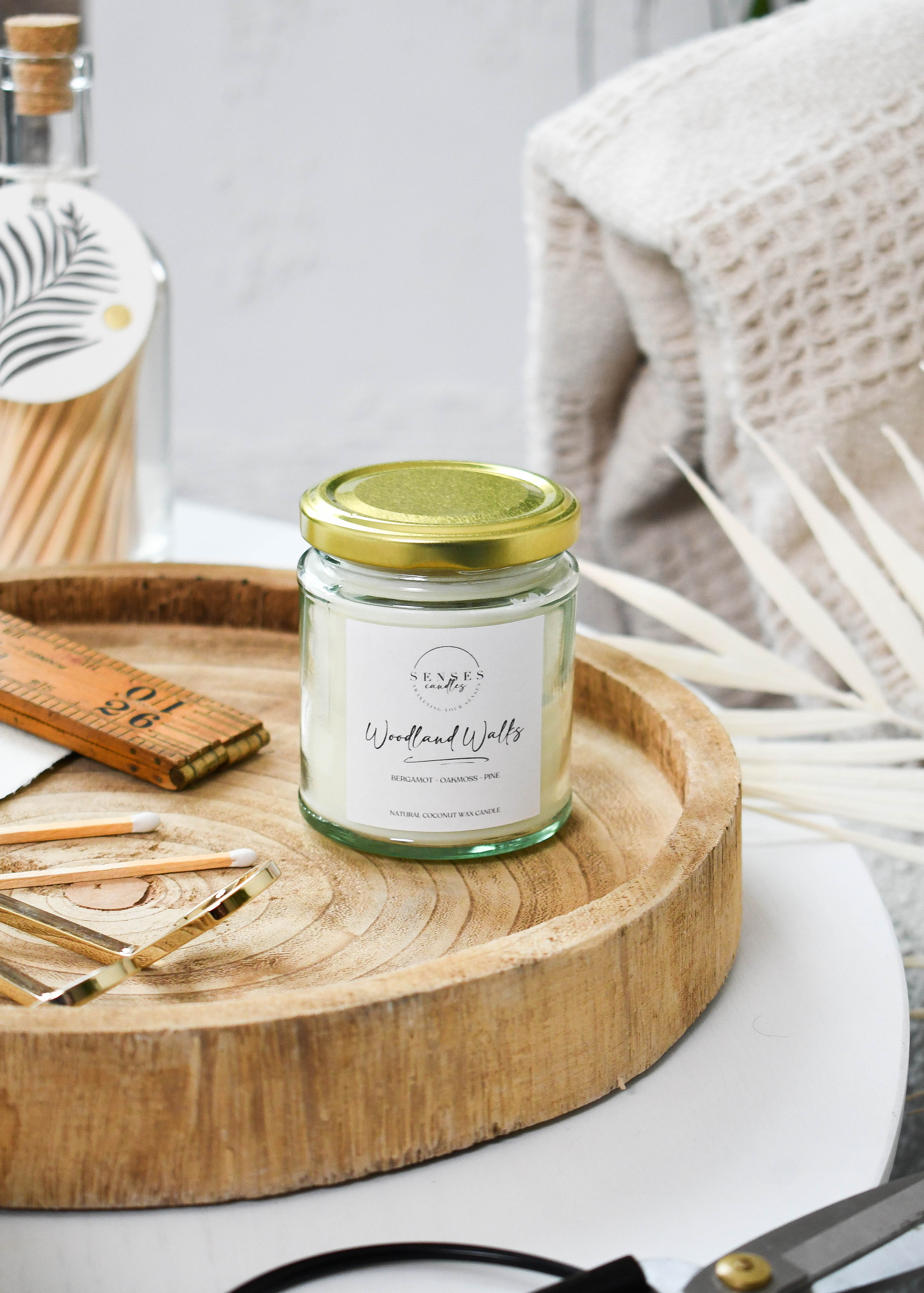 Bergamot Pine Candle - Natural Coconut Wax Candle | By Senses