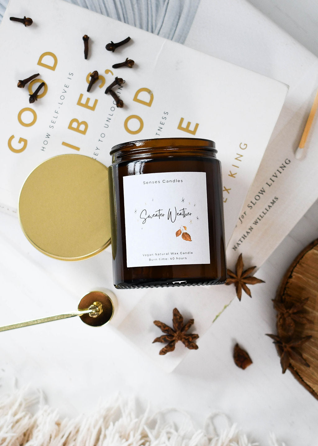 Pumpkin Spice Latte Candle - Autumn Coconut Wax Candle | Sweater Weather