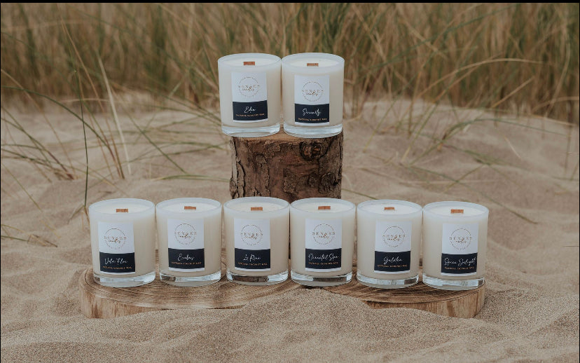 Serenity Candle - Rose Jasmine & Musk | Luxury Natural Wax | By Senses