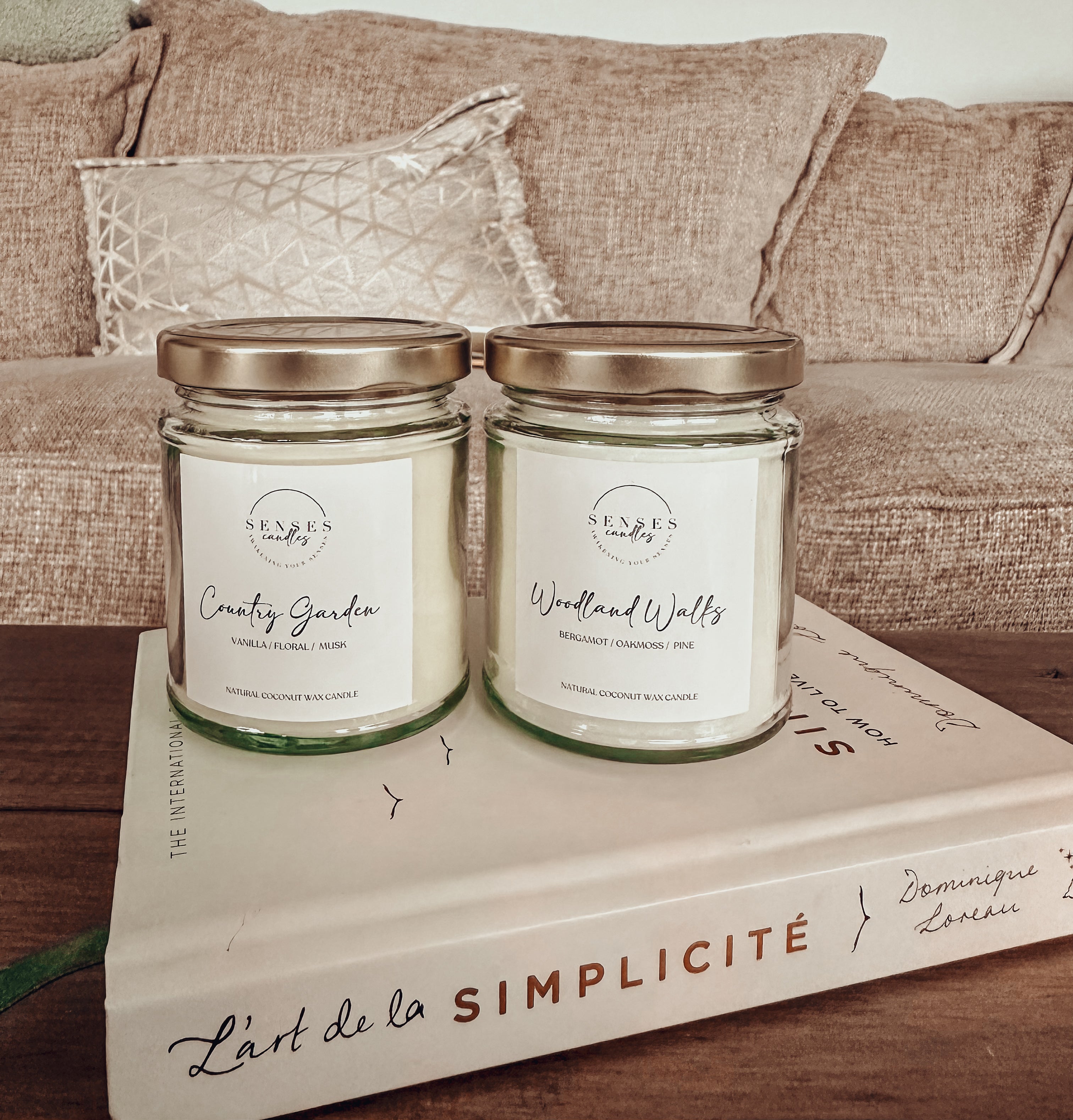 Warm Vanilla Candle - Natural Coconut Wax Candle | By Senses Candles