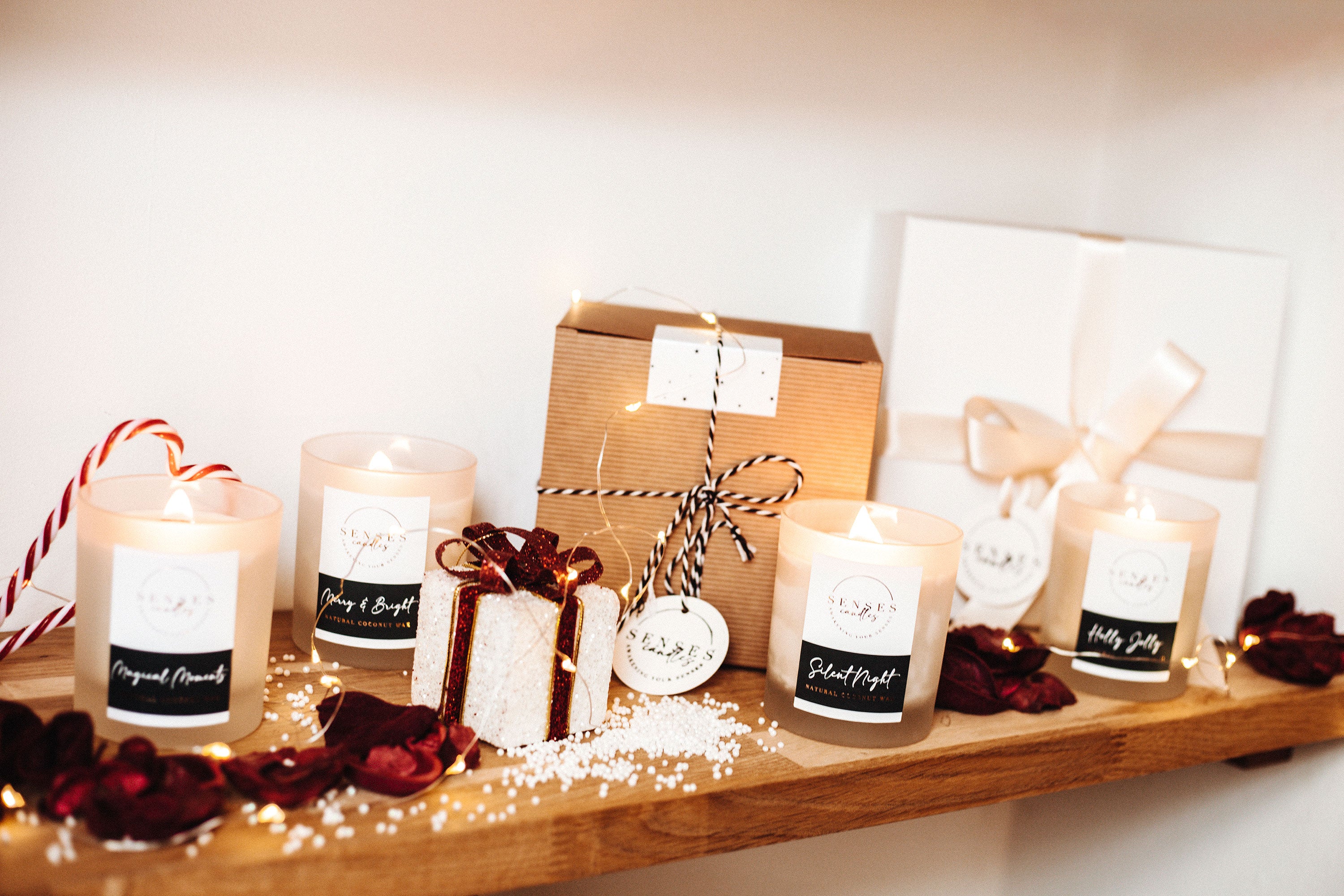 Pine Cedarwood Candle - Christmas Wood Wick Candle